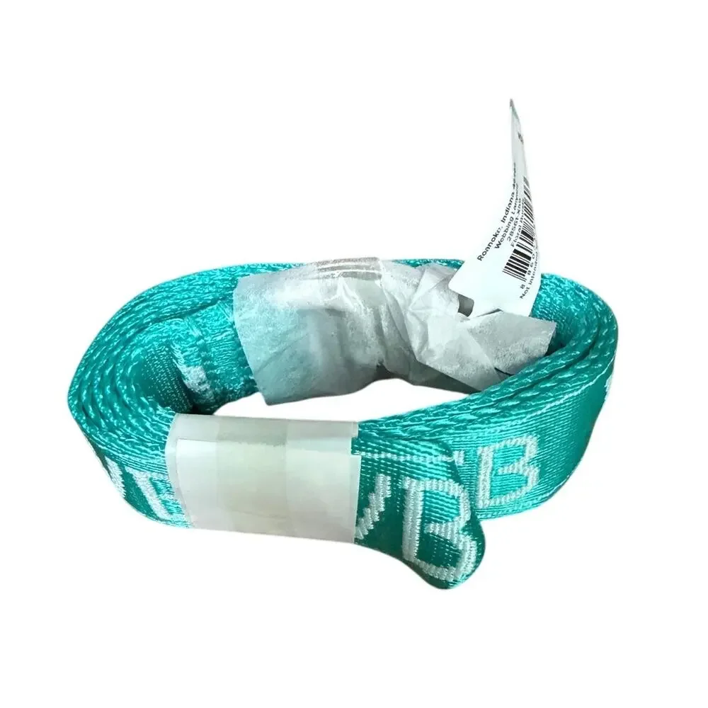 Vera Bradley Aqua Logo Web Belt Turquoise White Woven Women’s NWT Adjustable